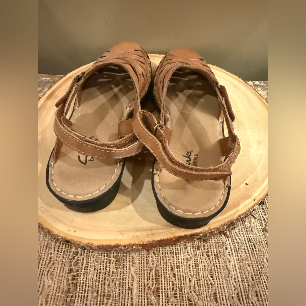 Clarks Bendables Nikki Common Women's Size 8 Mary‎ Jane Sandals Luggage E… - Picture 5 of 9